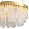 Lampa wisząca GLORIA  60 cm - żyrandol LED, kryształowo-złoty
