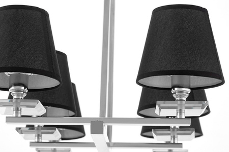 LAMPA WISZĄCA CZARNO-CHROMOWANA LIMERA W6