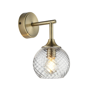 Allegra 1 Wall Light Antique Brass