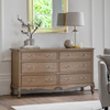 Chic 6 Drawer Chest Weathered 1470x510x827mm