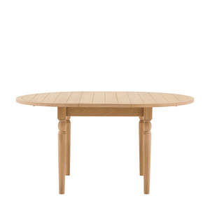 Eton Round Ext Dning Table Natural 1100/1500x750mm