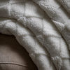Oakley Checked Sherpa Throw Cream 1400x1800mm