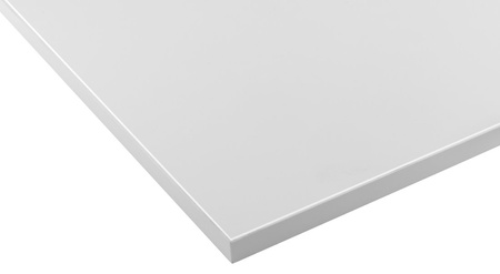 CIRASA blat DTDL 131x1,8x46,5cm, biały połysk