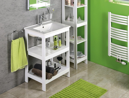 ETIDE szafka umywalkowa 51,5x85x44 cm, regał, biały mat