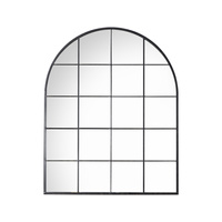 Lustro łukowe Hampstead, czarne, 760 x 950 mm