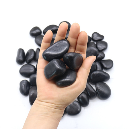 Kamień OTOCZAK 2-3 cm 20 kg polerowany    czarny