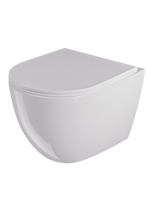 Miska WC VORTEX z deską wisząca owalna biały połysk CANEO TR2196DF