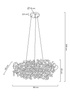 MOOSEE lampa wisząca MONETE 80 chrom