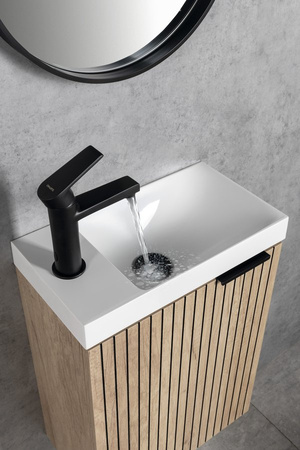 LATUS X szafka umywalkowa 39,4x50x22cm, dąb Alabama listwa