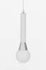 NOWOCZESNA LAMPA WISZĄCA BIAŁO-CHROMOWANA FOLINO W1