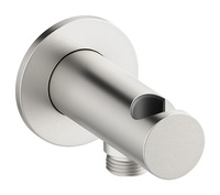 Przyłącze ścienne węża prysznicowego z uchwytem na słuchawkę prysznicową stal pvd