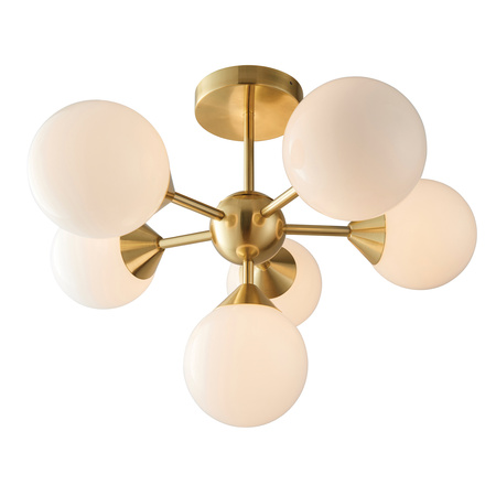 Oscar 6 Ceiling Light Brushed Gold