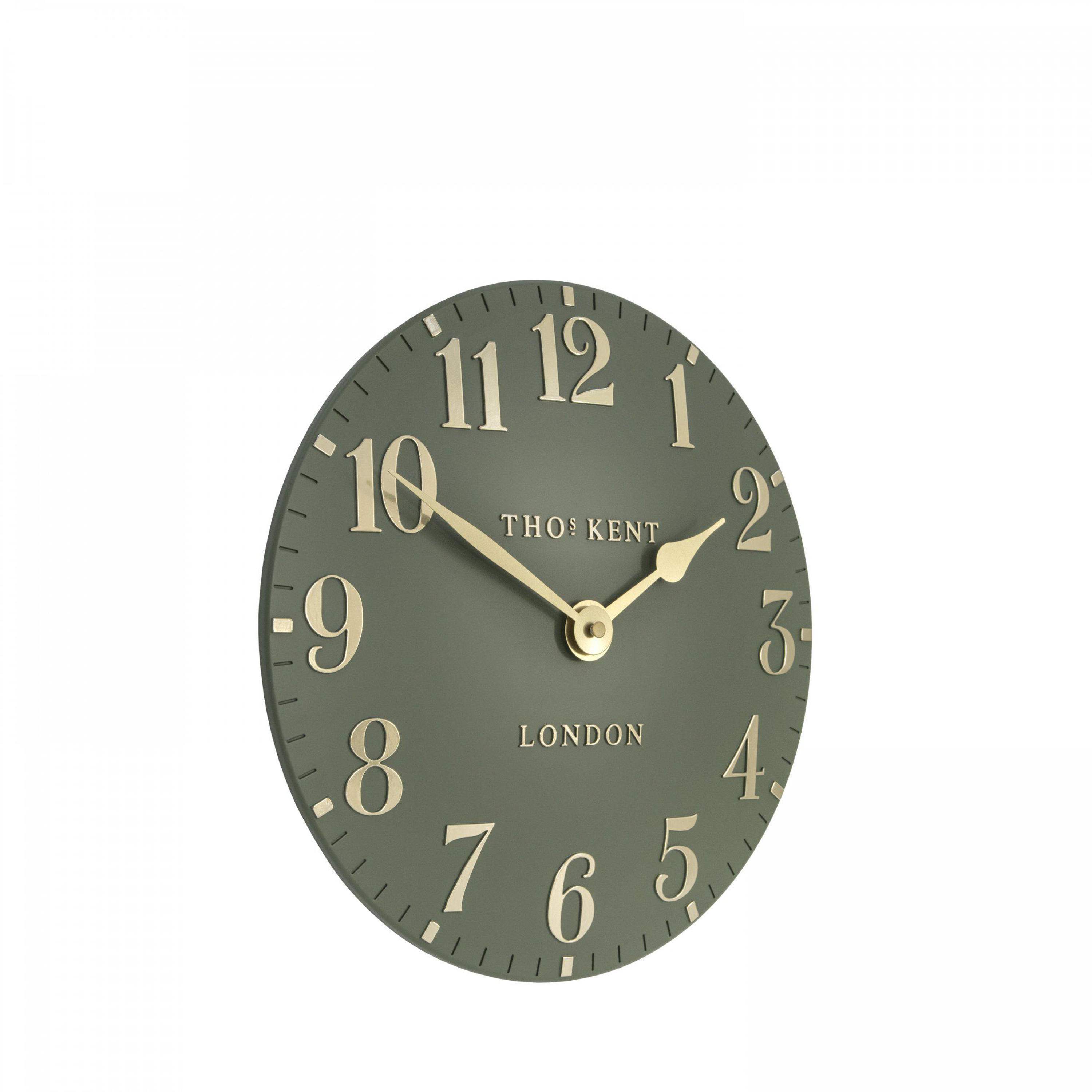 Zegar ścienny Arabic – Lichen Green, 30 × 3,5 × 30 cm