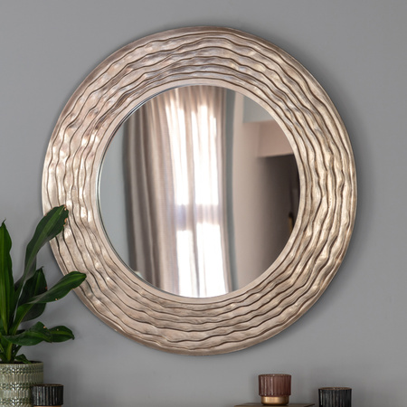 Cresta Round Mirror champagne900x40x900mm