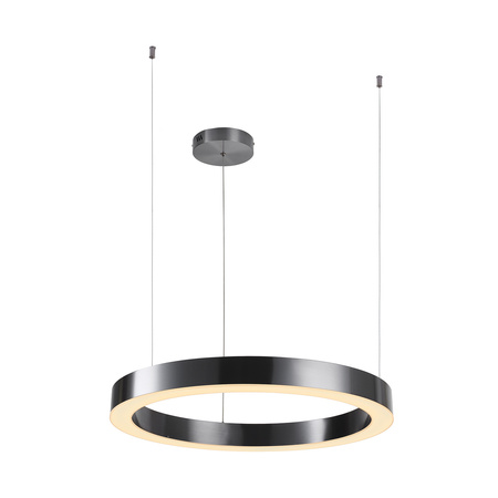 Lampa wisząca CIRCLE 60 cm - LED, ring tytan szczotkowany