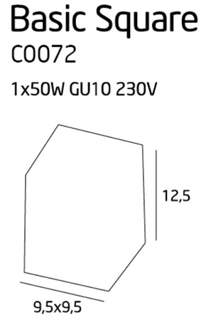 Basic Square Alu C0072 plafon