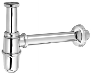 RETRO Syfon umywalkowy 5/4", odpływ 32mm, chrom