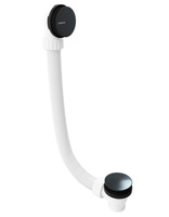 Zestaw odpływowy, klik-klak, długość 1200mm, korek 72mm, czarny mat