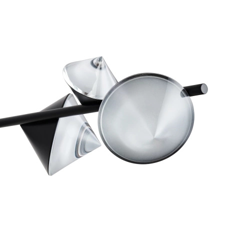 Lampa wisząca CONE LED 130 cm- czarna listwa sufitowa z dekoracyjnym elementem świecącym