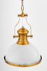 LAMPA WISZĄCA INDUSTRIALNA LOFT BIAŁO-MOSIĘŻNA ETTORE