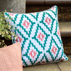 Aroha Geo Printed Cushion Apricot 450x450mm