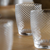 Swirl Tumbler Glass Clear (4pk) 85x85x97mm