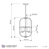 LAMPA WISZĄCA LOFT CZARNO-MOSIĘŻNA MONTEREY W4
