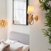Delphine 1 Wall Light Gold Leaf