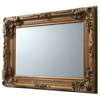Rzeźbione lustro Louis w kolorze złotym 1190 x 890 mm