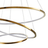 Lampa wisząca CIRCLE SLIM 40+60+80 cm - LED, ring złoty potrójny