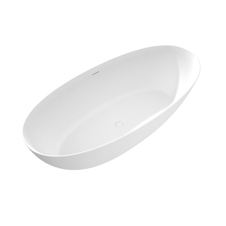 NOYA wanna wolnostojąca 170x76x56cm, solid surface, biały mat