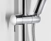 FARRAO zestaw prysznicowy z baterią, wylewka, chrom
