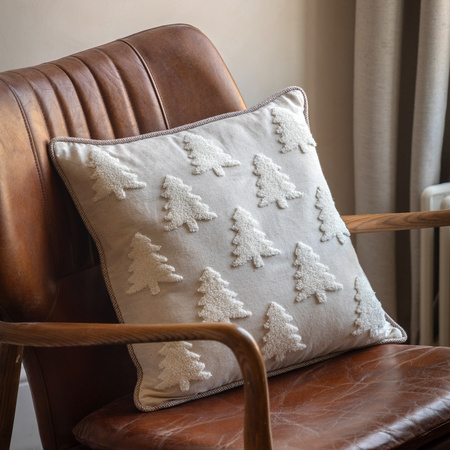 Woodland Embroidered Tree Cushion 450x450mm