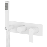 PAX podtynkowa bateria prysznicowa/wannowa, 2 funkcje, biały mat
