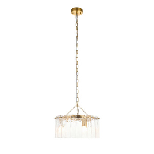 Karine 3 Pendant Light Brushed Aged Brass