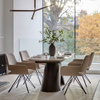 Bresso Dining Table Black 1600/2400x900x760mm