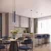 Lampa wisząca ARCHE 3P ultramaryna