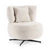 Fotel BIZZOTTO GONNIE obrotowy – ecru