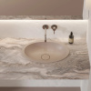 SHELL M+ umywalka podblatowa, 48 x 31 cm, dune beige mat