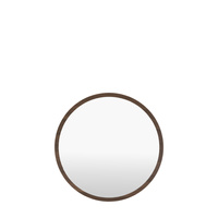Woodstock Round Mirror Walnut 600x30x600mm