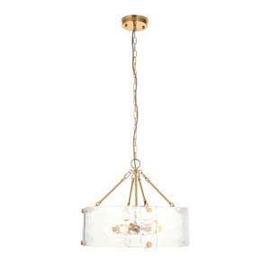 Keller 6 Pendant Light Brushed Aged Brass