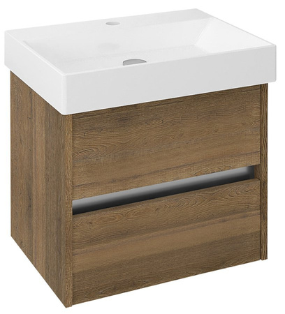 NIRONA szafka umywalkowa 57x51,5x43cm, dąb Sherwood