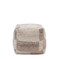 Herning Tonal Pouffe Natural 500x500x450mm