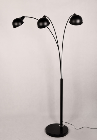NOWOCZESNA LAMPA STOJĄCA PODŁOGOWA 3-RAMIENNA CZARNA WALLSCOT
