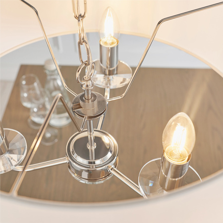 Nixon 3 Pendant Light Bright Nickel