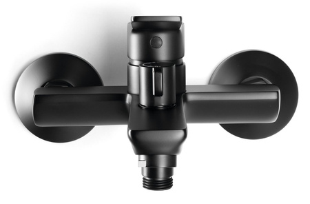 SINTRA bateria wannowa ścienna, czarny mat