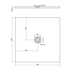 FLEXIA brodzik kompozytowy z możliwością docinania 120x120cm