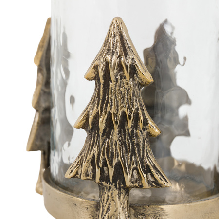 Xmas Tree Hurricane Antique Gold 155x155x155mm