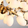 Lampa wisząca VALENTINA 150 cm - biało złota nowoczesny żyrandol