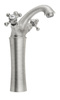ANTEA bateria umywalkowa wysoka z odpływem, wysokość 245mm, nikiel szczotkowany